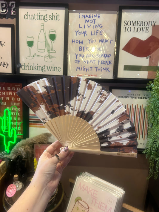 Cow Print Fan