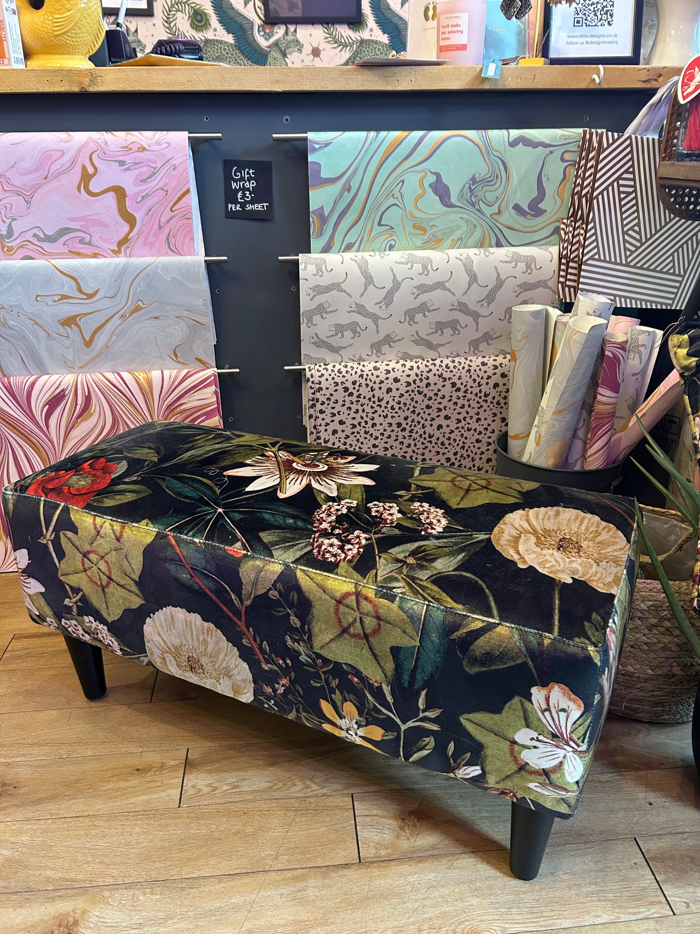 Floral Stool/Bench