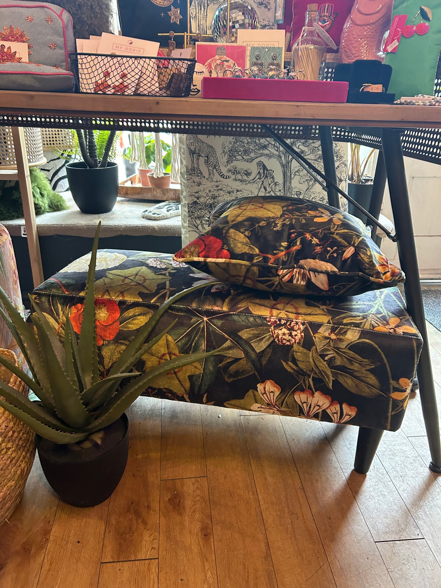 Floral Stool/Bench