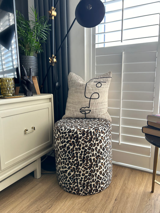 Cheetah print stool