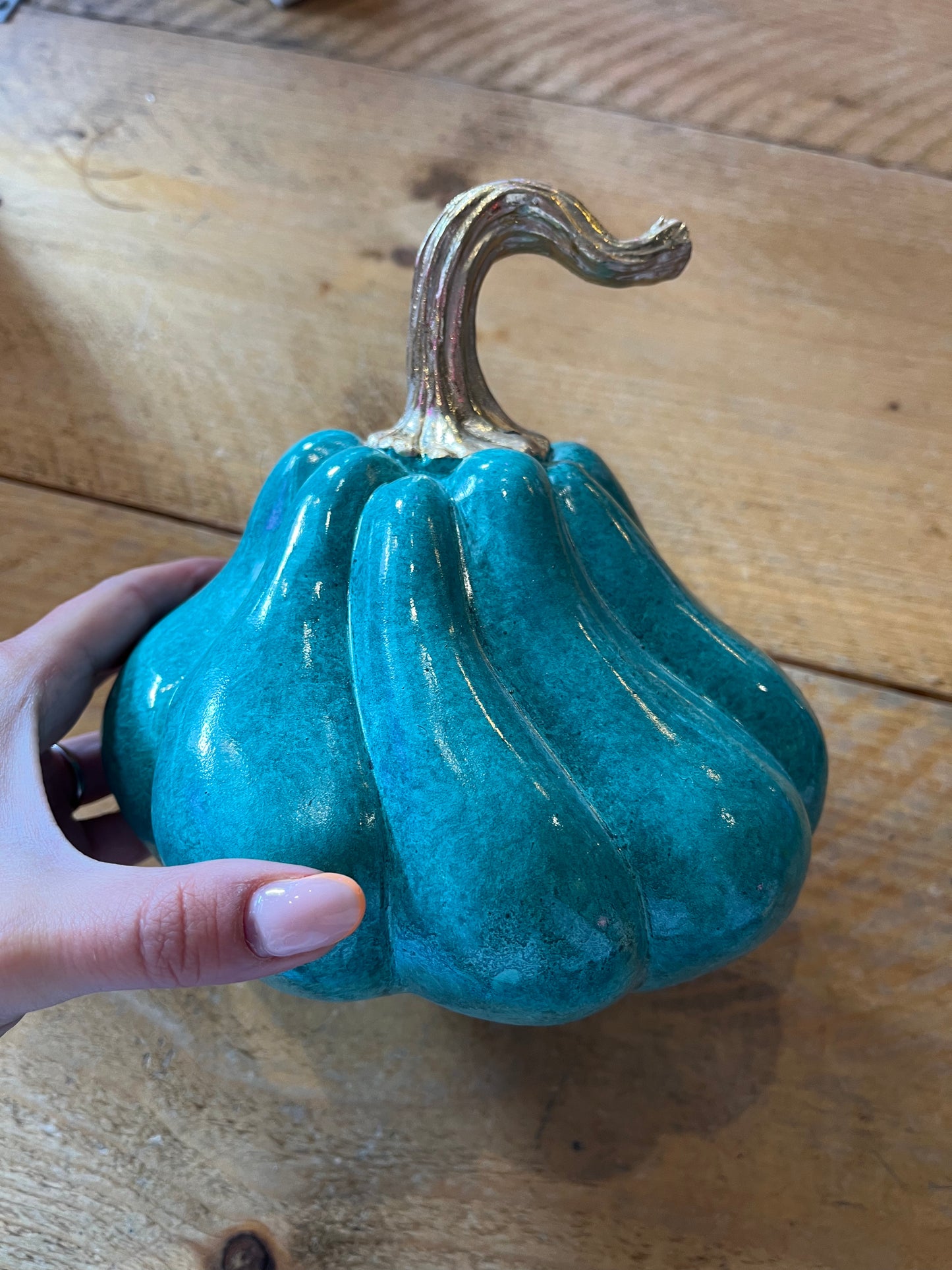 Teal Blue Pumpkin