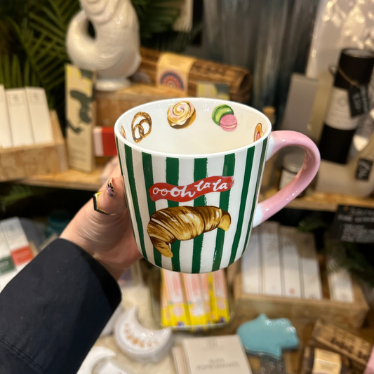 Eleanor Bowmer Ooh La La Croissant Mug
