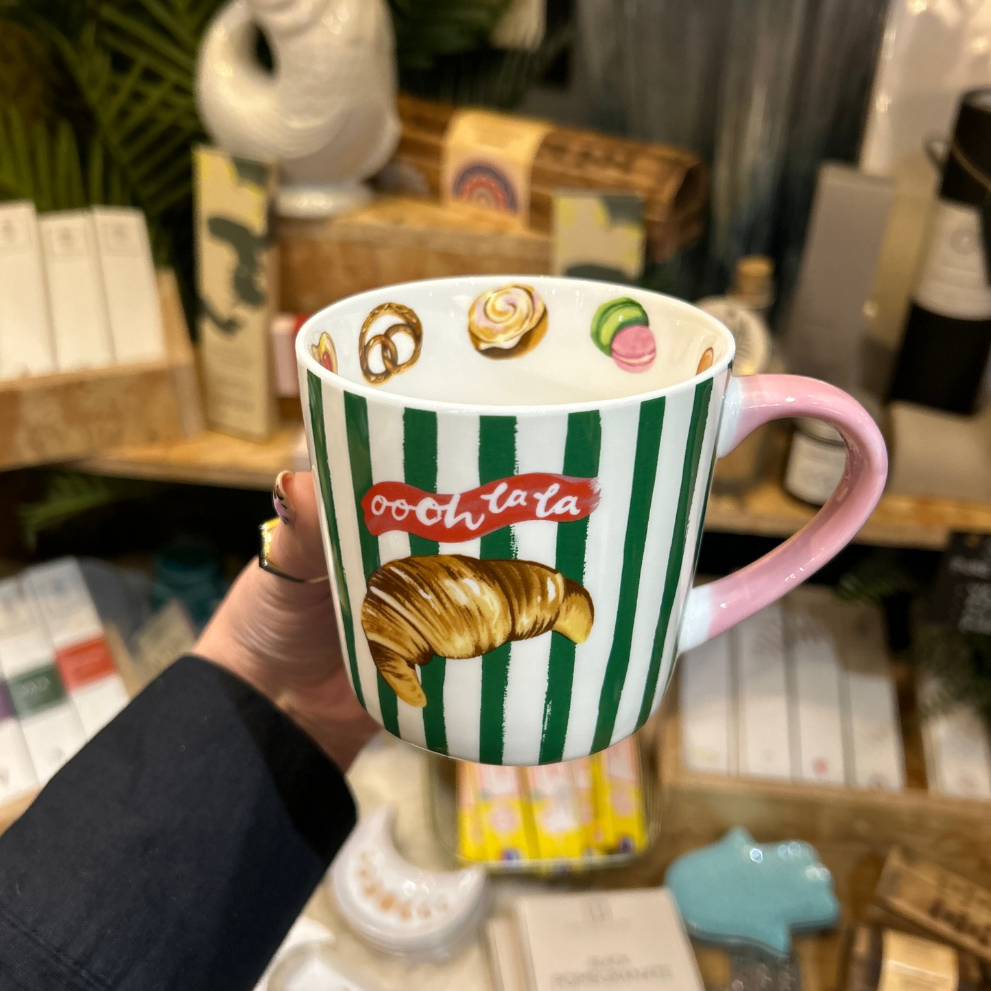 Eleanor Bowmer Ooh La La Croissant Mug