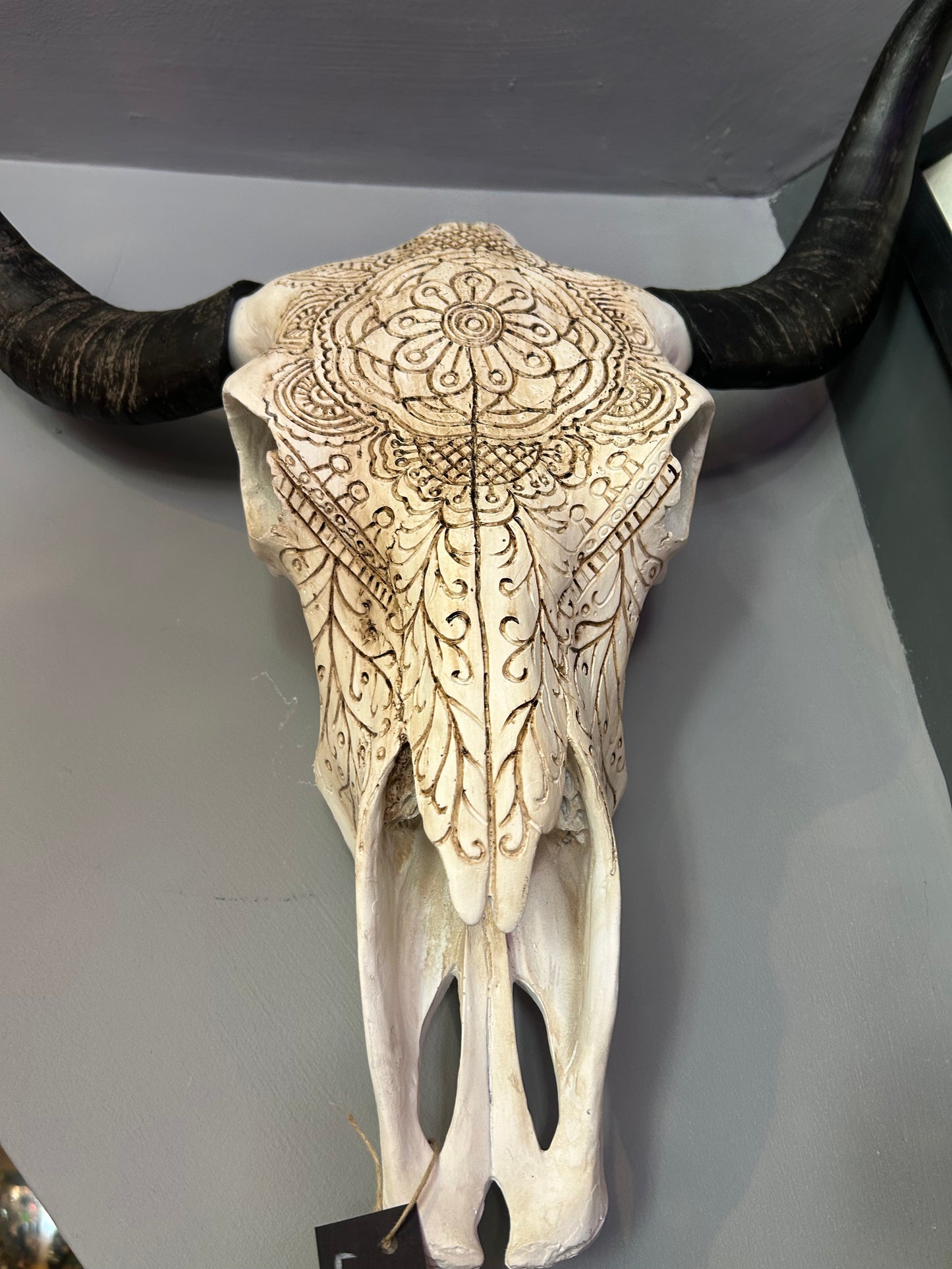Longhorn Faux Skull