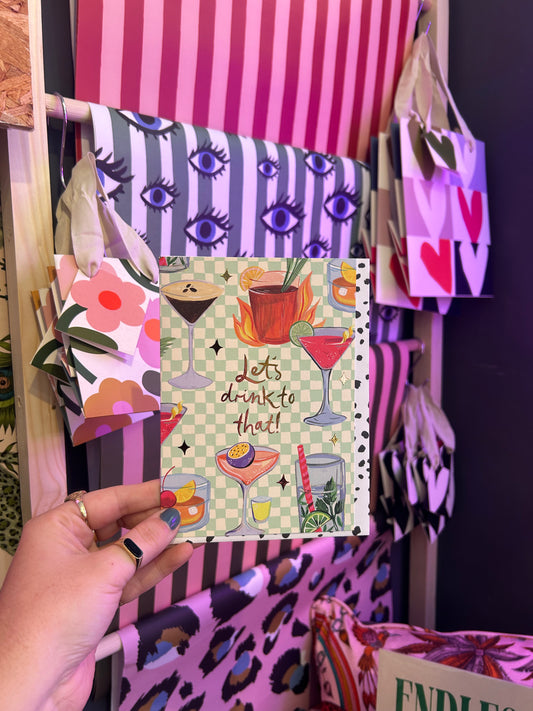 'Let's Drink To That' Celebratory Card