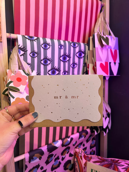 MR & MR Wedding Card