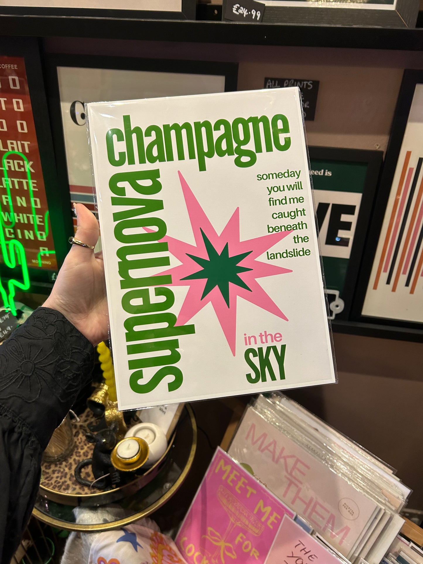 Champagne Supernova A4 print