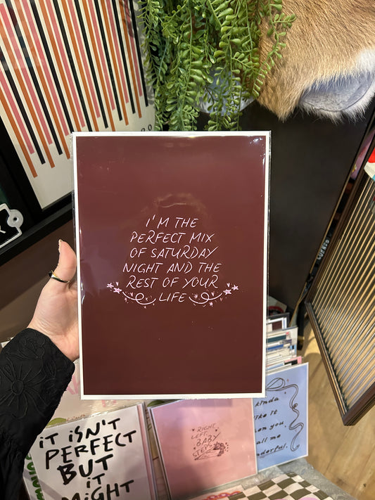 'So Easy To Fall In Love' A4 Print