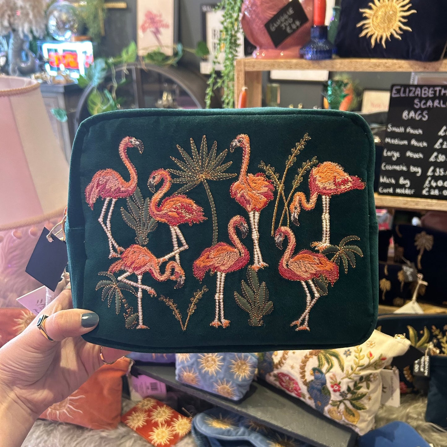 Elizabeth Scarlett Flamingo Wash Bag