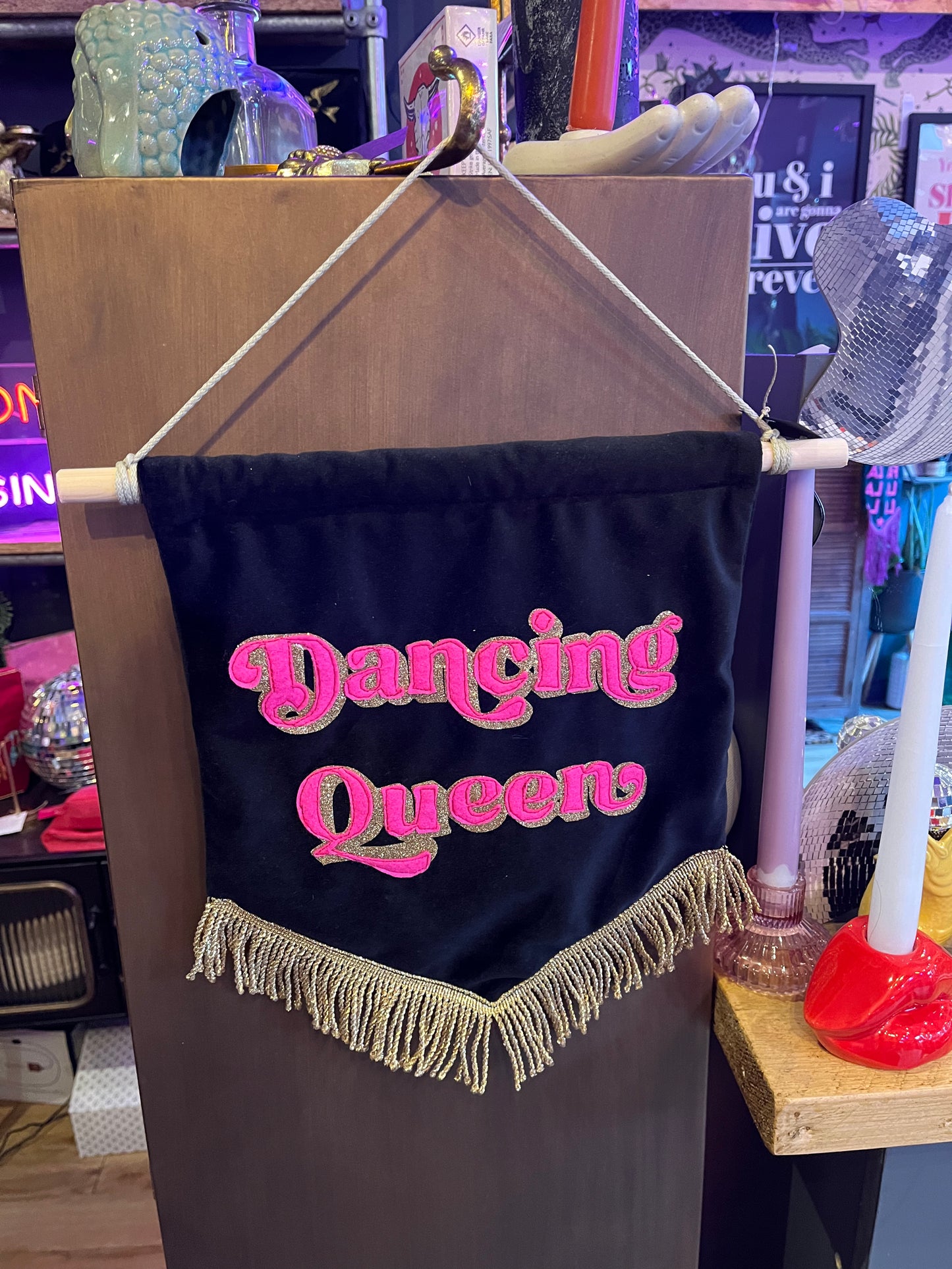 Dancing Queen Velvet Banner