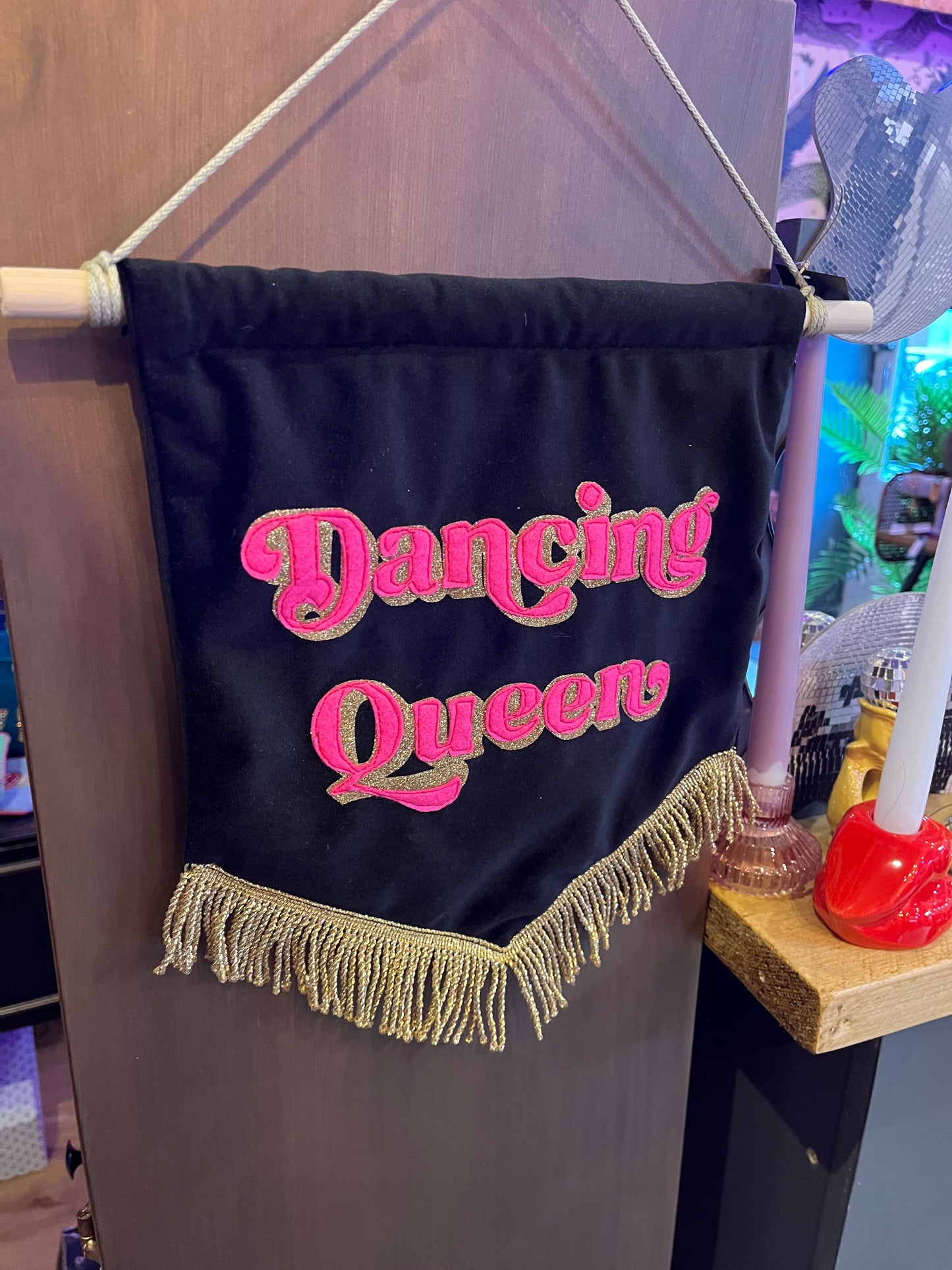 Dancing Queen Velvet Banner