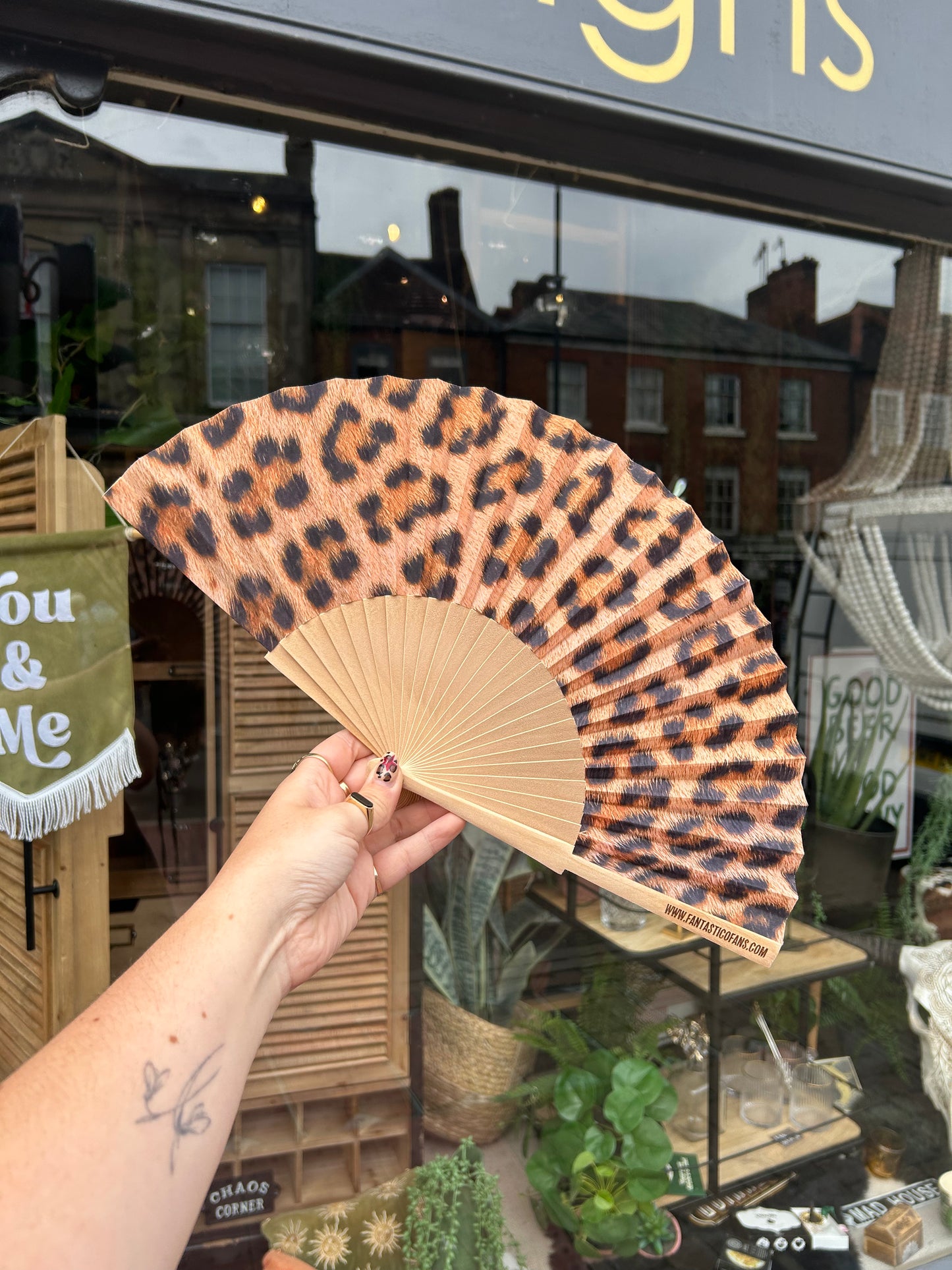 Leopard Print Fan