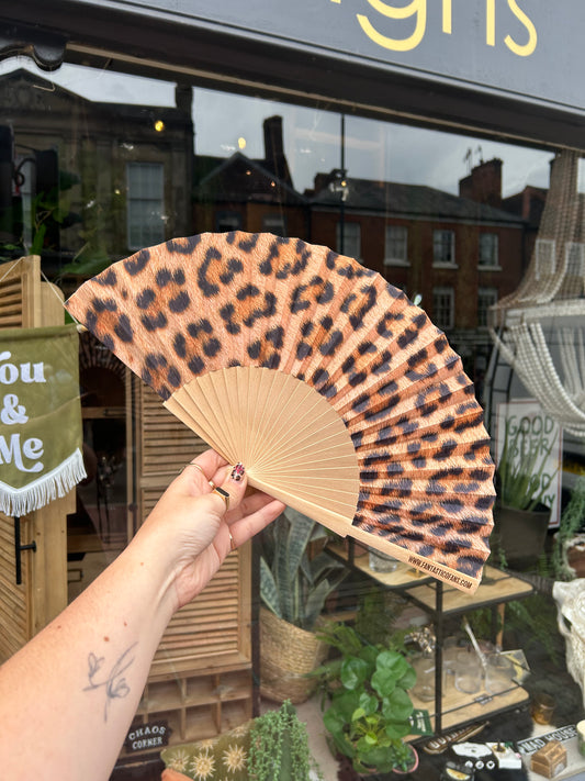 Leopard Print Fan
