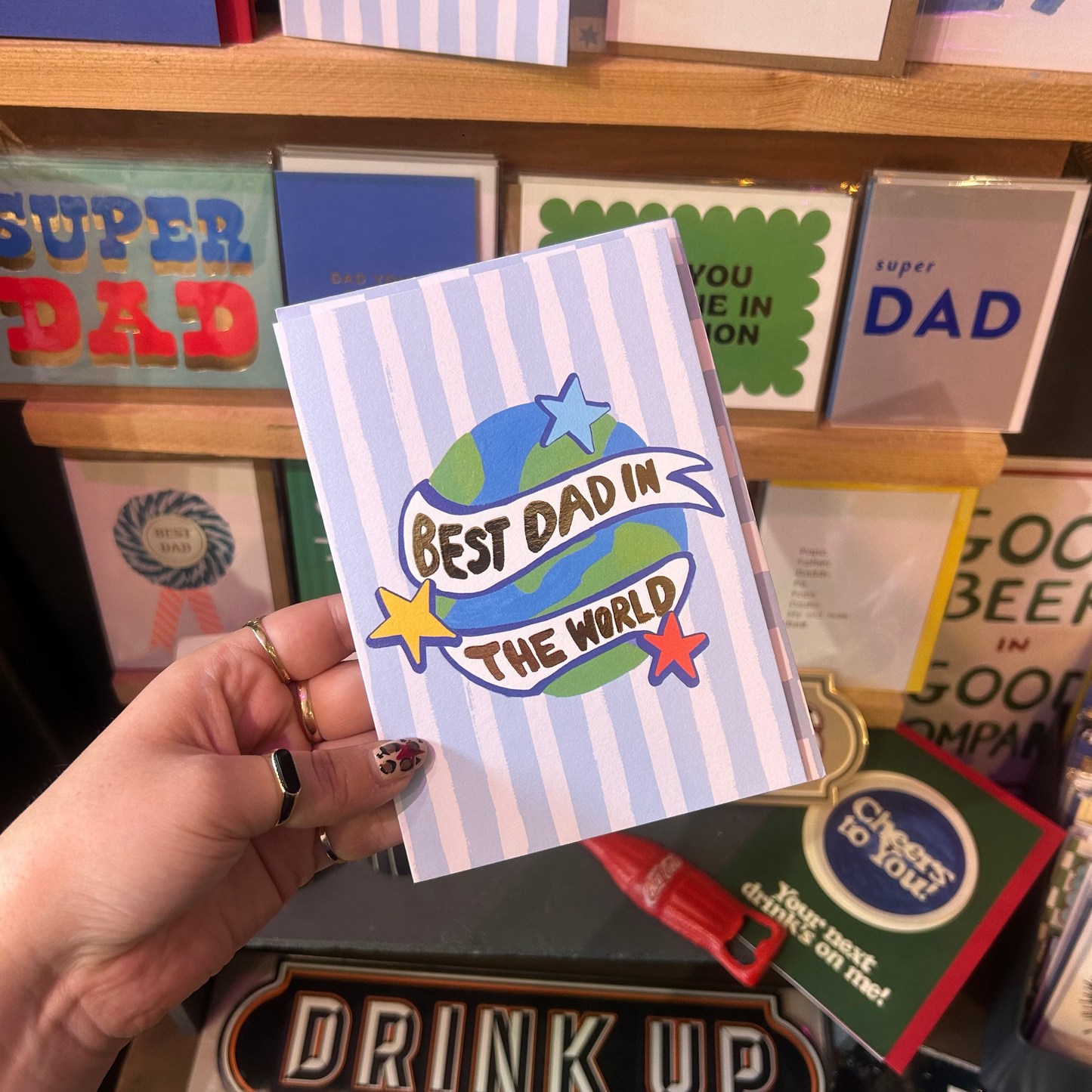 'Best Dad In The World' Fathers Day Card