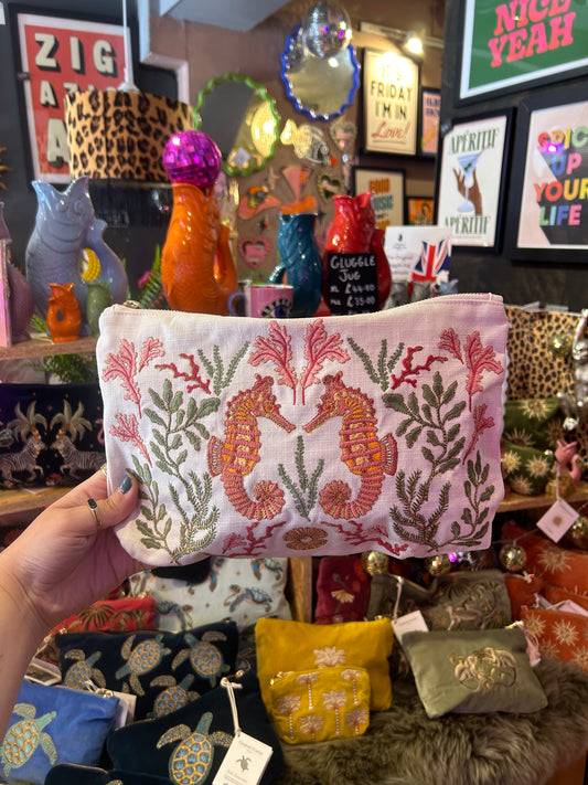 Elizabeth Scarlett Sea Horses Everyday Pouch