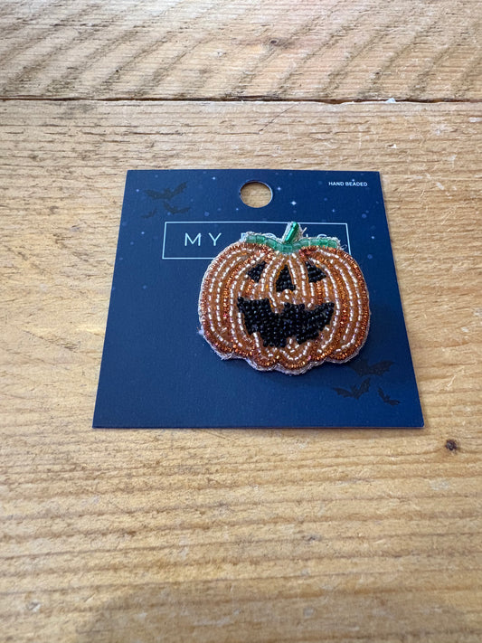 Orange Pumpkin Brooch