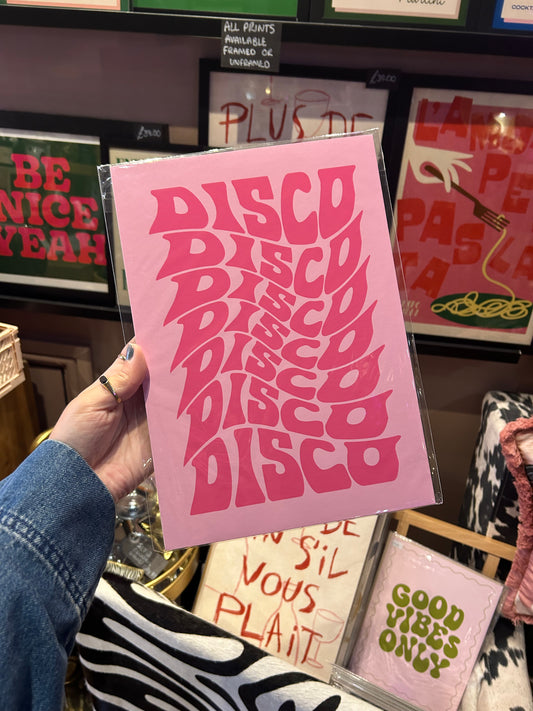 Disco A4 Print