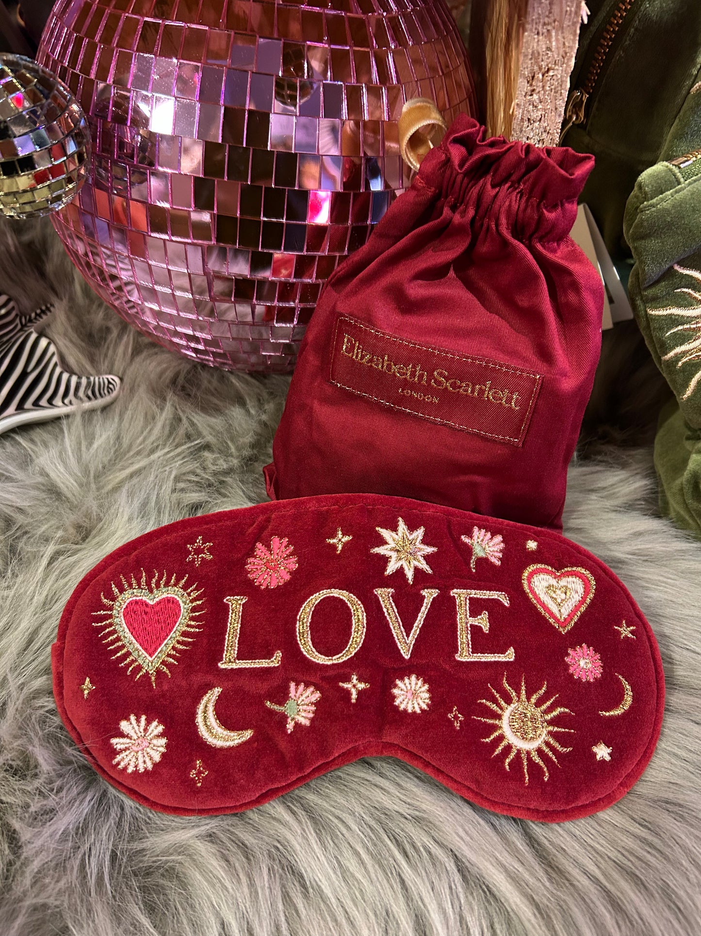 Elizabeth Scarlett 'Love' Eye Mask