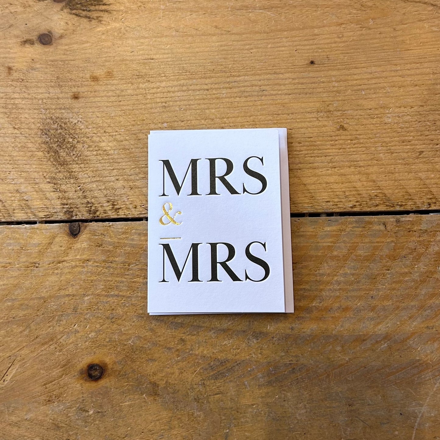 Mrs & Mrs card