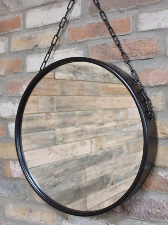 Black Chain Mirror