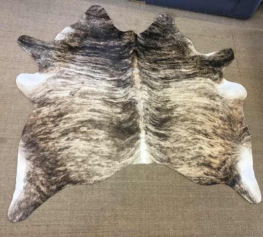 Brown and Cream speckled cow hide