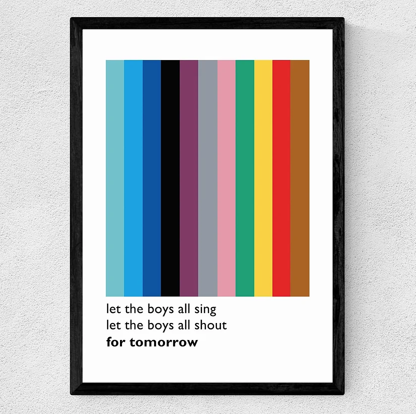 Jam Lyrics A3 print