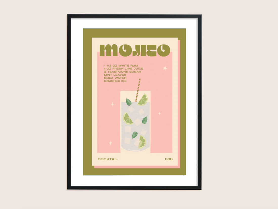 Mojito A4 Framed Print