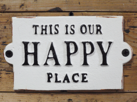 Happy Place sign