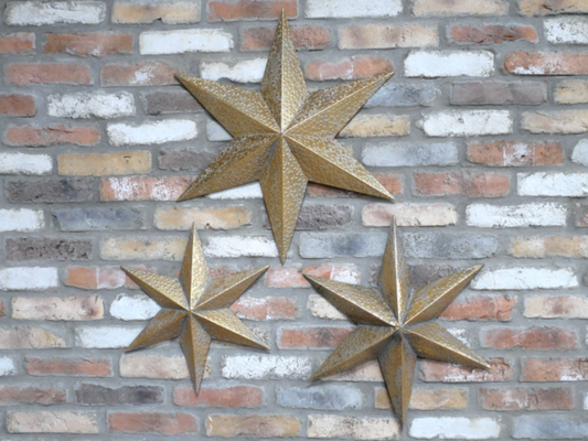 Set of 3 Gold stars