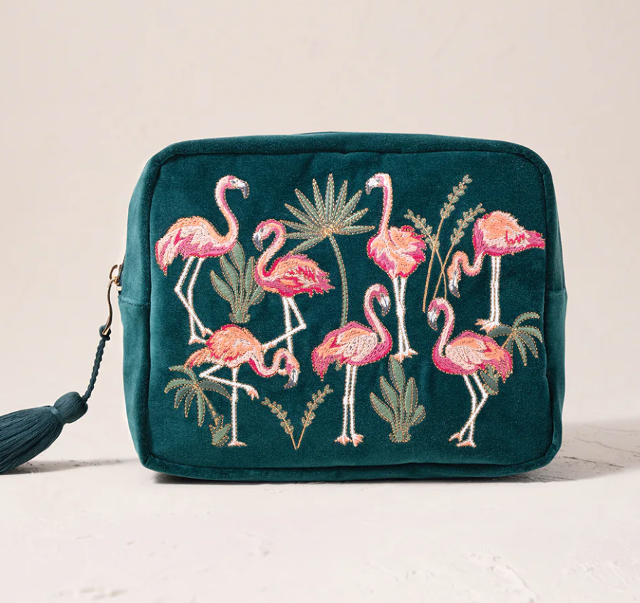 Elizabeth Scarlett Flamingo Wash Bag