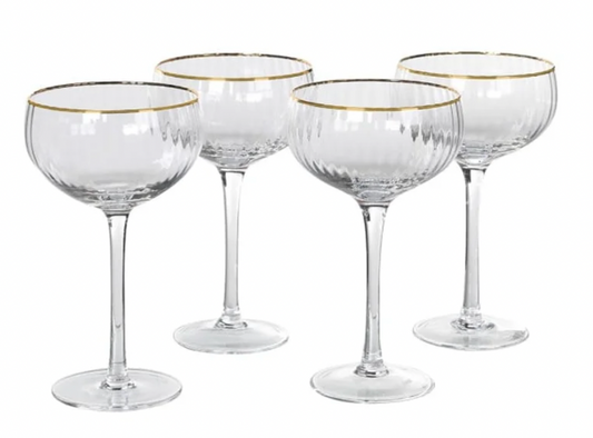 Champagne glasses set of 4