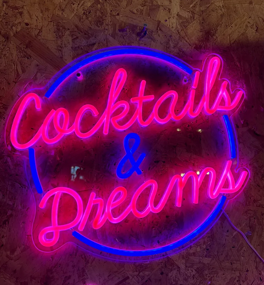 Cocktails and dreams LED Neon