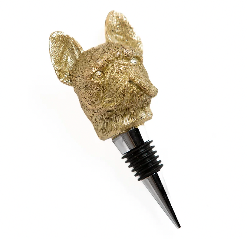 French bulldog bottle stopper