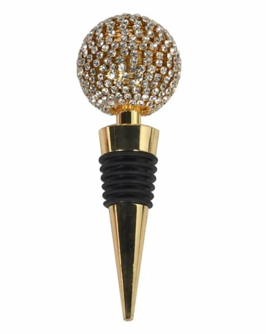 Gold Diamante Bottle Stopper