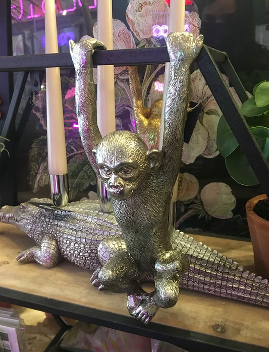 Silver Hanging Monkey