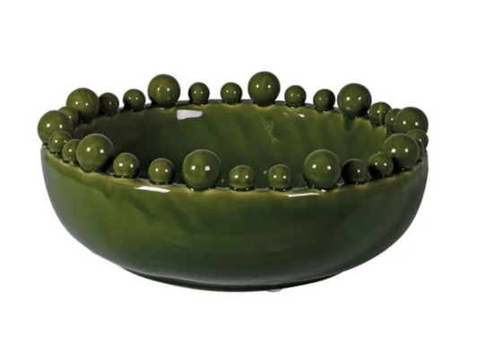 Green Bobble edged bowl