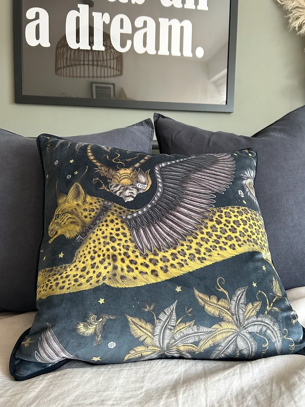 Lynx Cat Velvet Cushion