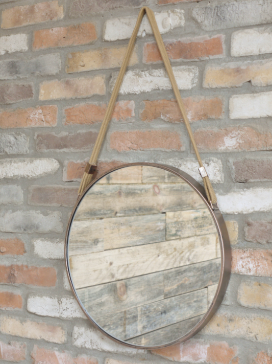 Round Rope hanging mirror