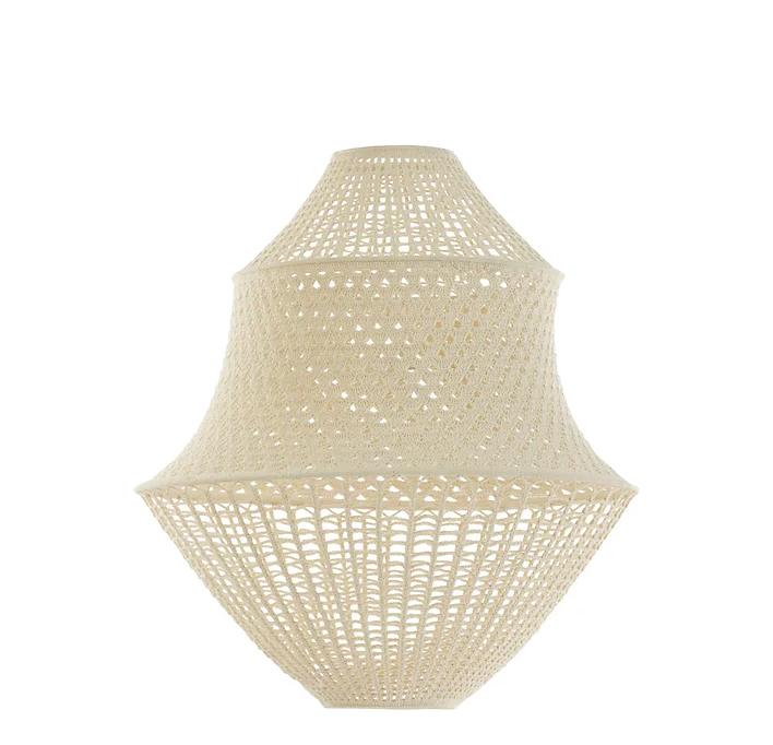 Natural Cream Crotchet Style Hanging Ceiling Light