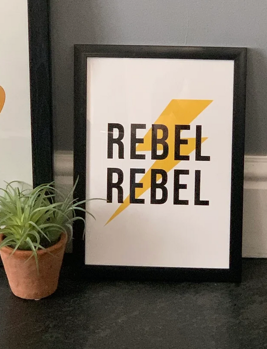 Rebel Rebel A4 Framed  Print