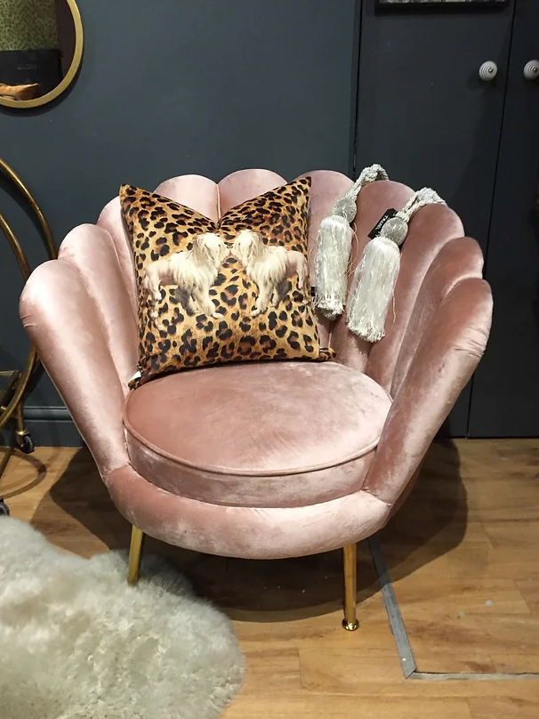 Rose Pink Petal Chair