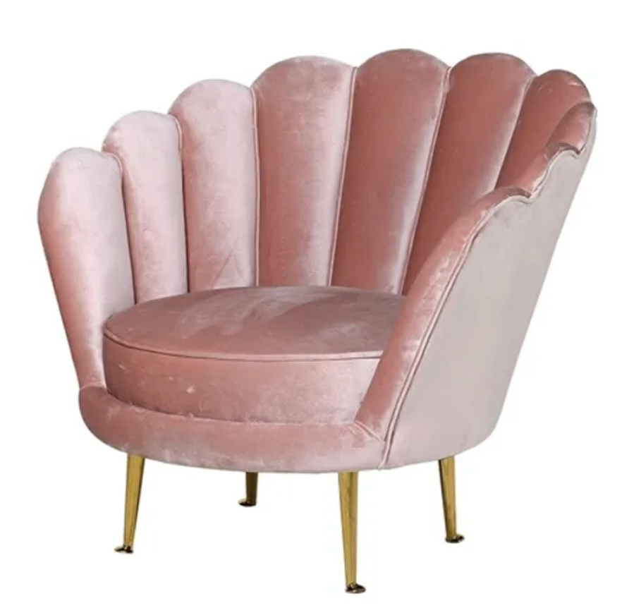 Rose Pink Petal Chair