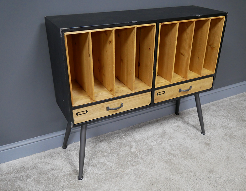 Retro Vinyl Filing Cabinet