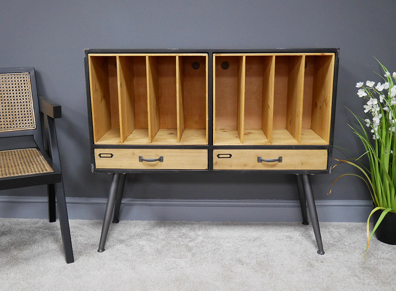 Retro Vinyl Filing Cabinet