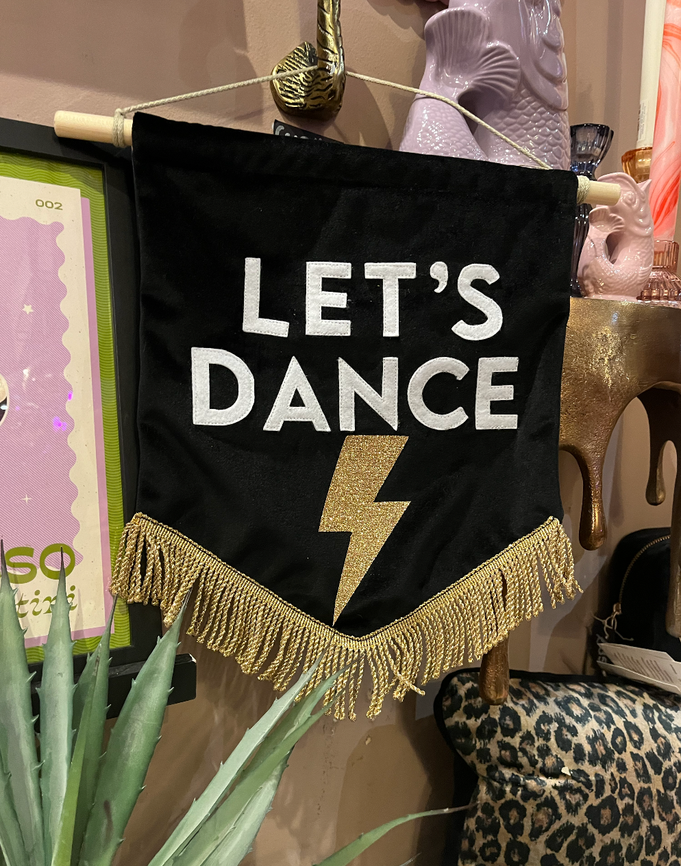 Lets Dance Velvet Banner