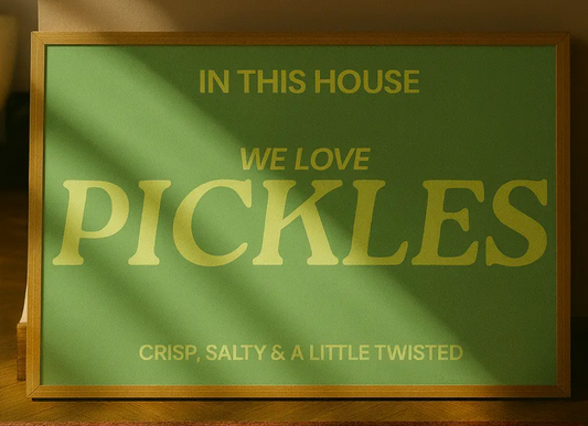 'We Love Pickles' A4 Print