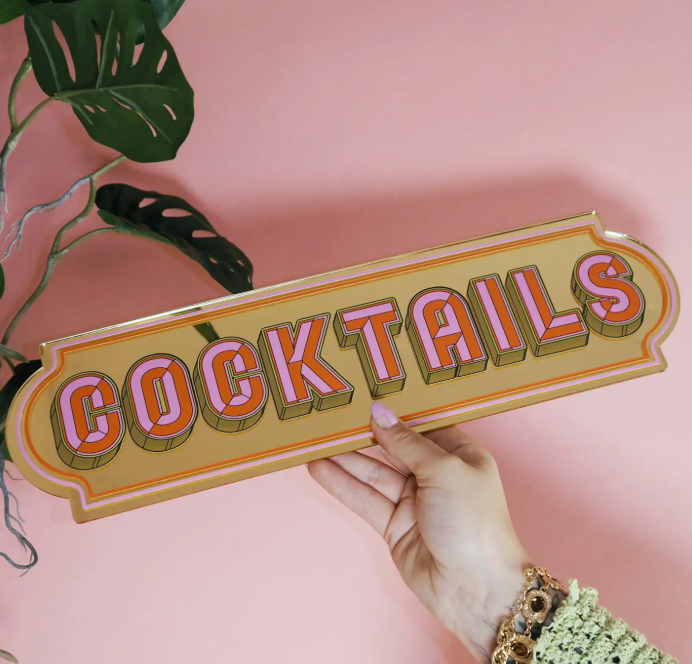 Large Cocktails Mirror