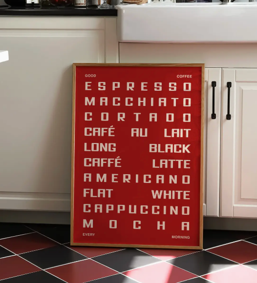 Coffee Inspired Print - A3