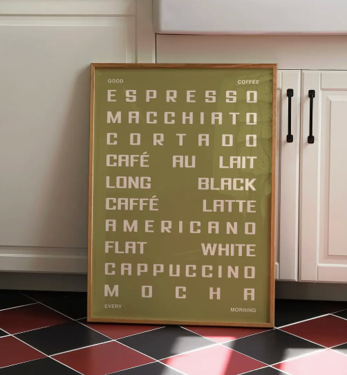 Coffee Inspired Print - A3