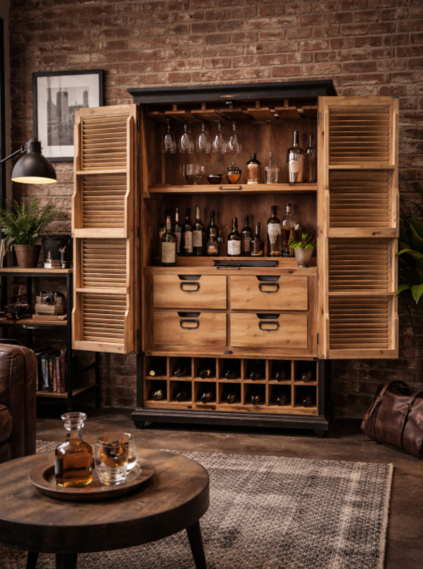 Shutter Bar Cabinet